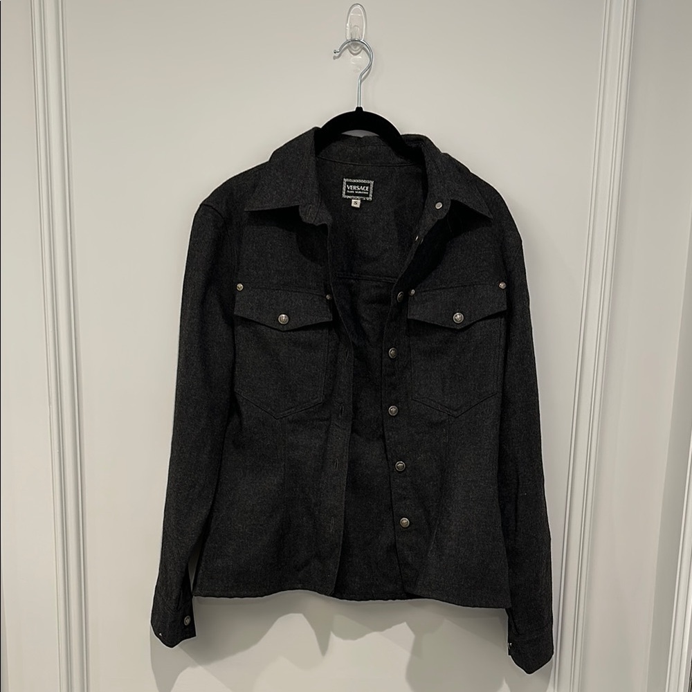 Flannel Versace Jeans button down shirt.